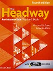 New Headway - Pre-Intermediate (A2 - B1): Книга за учителя по английски език + CD-ROM Fourth Edition - книга за учителя
