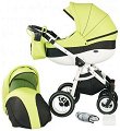 Бебешка количка 2 в 1 Baby-Merc Neo Style - С кош за новородено, лятна седалка, чанта и аксесоари - 