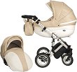 Бебешка количка 2 в 1 Baby-Merc Style - С кош за новородено, лятна седалка, чанта и аксесоари - 