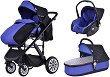 Бебешка количка 3 в 1 Zooper Flamenco - С кош за новородено, лятна седалка, кош за кола, чанта и аксесоари - 