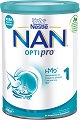 Висококачествено мляко за кърмачета - Nestle NAN OPTIPRO 1 HM-O - Метална кутия от 400 g или 800 g за бебета от момента на раждането - 