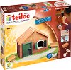 Лятна къща - Детски сглобяем модел от истински тухлички от серията "Teifoc: Classic" - макет