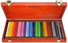 Акварелни моливи Koh-I-Noor - 36 цвята и 2 четки в дървена кутия - 