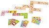 Двустранно домино с животни - Ферма - Детска образователна игра с дървени елементи - 