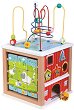 Дидактически куб - Дървена образователна играчка - 