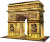 Триумфалната арка - 3D пъзел с LED светлини в различни цветове - 