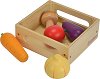 Щайга със зеленчуци - Детски дървен комплект за игра - 