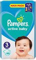 Пелени Pampers Active Baby 3 - 15÷208 броя, за бебета 6-10 kg - 