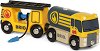 Камион с цистерна и вагон за зареждане - Дървени играчки от серията "Brio: Аксесоари" - 