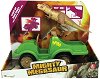 Фигурка на Тиранозавър Рекс с Камион Dragon-i Toys - Със звук и светлина от серията Mighty Megasaur - 