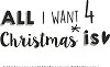 Гумен печат KPC - All I Want 4 Christmas is U - 3.6 x 5.8 cm - 
