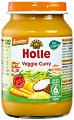 Holle - Био пюре зеленчуково къри - Бурканче от 190 g за бебета над 6 месеца - 