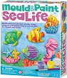 Направи сама гипсови магнити - Морско дъно - Творчески комплект от серията "Mould & Paint" - 