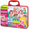 Разиграй сцени с магнити - Принцеси - Комплект в куфарче от серията "Thinking Kits" -
