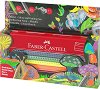 Цветни моливи Faber-Castell Jumbo Grip - 10 цвята и острилка - 