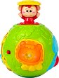 Активна топка - В джунглата - Бебешка играчка със звукови и светлинни ефекти - 