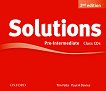 Solutions - Pre-Intermediate: 3 CD с аудиоматериали по английски език Second Edition - книга за учителя