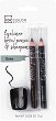 IDC Color Eyeliner & Brow Pencils - Комплект моливи за очи и вежди с острилка - 