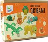 Оригами Andreu Toys - Забавни животни - Творчески комплект от серията Crafts - 