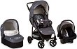 Бебешка количка 3 в 1 Hauck Rapid 4X Plus Trio Set Mickey Cool Vibes - С кош за новородено, лятна седалка и кош за кола - 