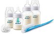 Комплект за новородено - Anti-Colic AirFree - С шишета, биберони, залъгалка и четка за почистване на шишета - 