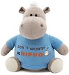 Хипопотамът По - Бъди весел - Плюшена играчка от серията "Orange Toys" - 