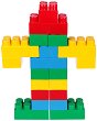 Детски конструктор - Maxi Block - Комплект от 20 части и стикери - 