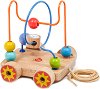 Лабиринт на колела - Дървена играчка за дърпане - 