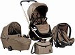 Бебешка количка 3 в 1 Kikka Boo Vicenza - С кош за новородено, лятна седалка, кош за кола и чанта - 