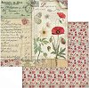 Хартии за скрапбукинг - Макове - Размери 30.5 х 30.5 cm