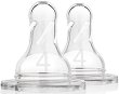 Биберони от силикон за стандартни шишета - Natural Flow Размер 4 - Комплект от 2 броя за бебета над 9 месеца - 
