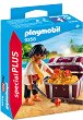 Фигурка - Playmobil Пират със съкровище - От серията "Special: Plus" - 