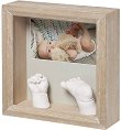 Дървена рамка за снимка и отливка - My Baby Sculpture - 