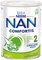 Висококачествено преходно мляко - Nestle NAN Comfortis 2 - Метална кутия от 800 g за бебета над 6 месеца - 