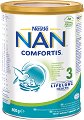 Висококачествена обогатена млечна напитка за малки деца - Nestle NAN Comfortis 3 - Метална кутия от 800 g за след 1 година - 