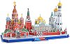 Москва - 3D картонен пъзел от 204 части - пъзел