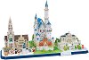 Бавария, Германия - 3D картонен пъзел от 178 части - 