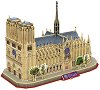 Катедралата Нотр Дам, Париж - 3D пъзел от серията "National Geografic Kids" - 