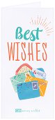 Поздравителна картичка с плик за пари или ваучери: Best Wishes - 