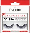 Eylure Exaggerate 156 - Мигли от естествен косъм в комплект с лепило - 