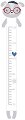 Ръстомер - Blue Heart - Детски метър за измерване на височина от 70 cm до 120 cm - 