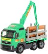 Детско камионче с кран и дървени трупи Volvo - 