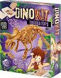 Открий и сглоби скелет на динозавър - Трицератопс - Детски образователен комплект от серията "DinoKit" - 