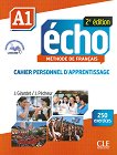 Echo - A1: Учебна тетрадка по френски език + отговори + CD 2e edition - учебник