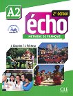 Echo - A2: Учебник по френски език + портфолио + DVD-ROM 2e edition - 