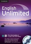 English Unlimited - Pre-intermediate (B1): Комплект по английски език Combo A - част 1 + 2 DVD-ROM - учебна тетрадка