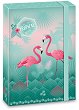 Кутия с ластик - Pink Flamingo - Формат А4 - 