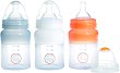 Силиконови шишета - 120 ml - Комплект от 3 броя със силиконови биберони за бебета от 0+ до 3 месеца - 