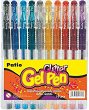 Цветни гел химикалки с брокат - Комплект от 10 цвята - 