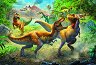 Борба между тиранозаври - Пъзел от 160 части - пъзел